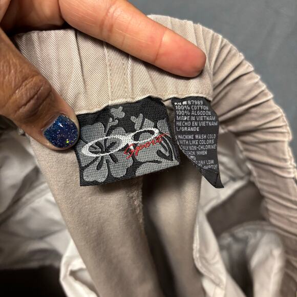 Vintage Ocean Pacific Sport Cargo Shorts Drawstring Outdoor Skate Y2K Surf OP - Picture 4 of 16